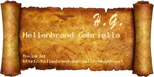 Hellenbrand Gabriella névjegykártya