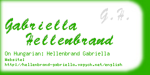 gabriella hellenbrand business card